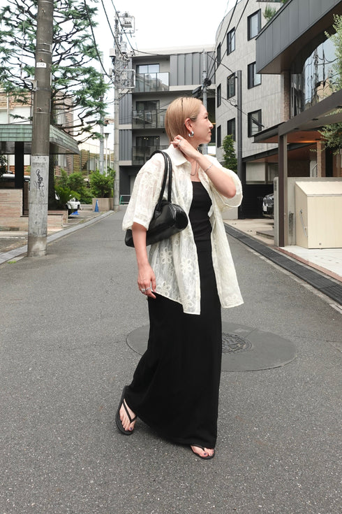 お花レースシャツ